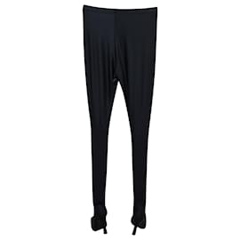 Balenciaga-Balenciaga Pantaleggings in leggings di poliammide nero 38/37 Scarpa tacco grosso-Nero