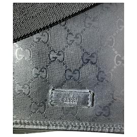 Gucci-Gucci sac à bandoulière en toile pour homme messenger gg supreme-Noir