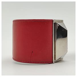 Saint Laurent-Bracelet en cuir rouge Saint Laurent Collier de Chien-Rouge