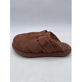 Autre Marque-ILIO SMERALDO Pantoletten & Clogs T.EU 38 Polyester-Braun