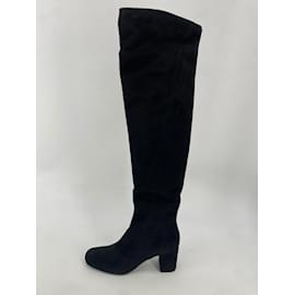 Saint Laurent-SAINT LAURENT  Boots T.EU 41.5 Suede-Black