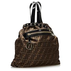 Fendi-Cartable Fendi Marron Zucca-Marron