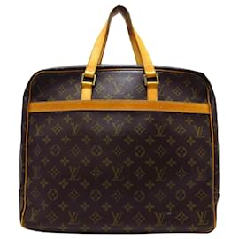 Louis Vuitton-Louis Vuitton Brown Monogram Porte-Documents Pegase-Brown