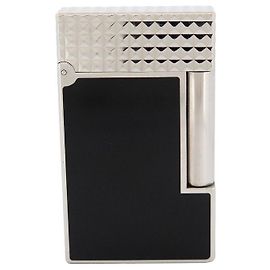 LIGHTER ST DUPONT LINE 2 FIRE POINT 16746 BLACK LACQUER LIGHTER Black