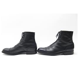 JM Weston-JM WESTON ANKLE SHOES 8 EYELET OXFORD BOOTS 371 8C 41.5 42 FINE LEATHER-Black