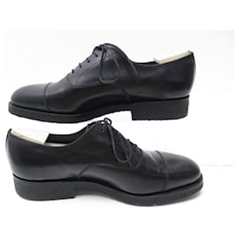 JM Weston-JM WESTON SHOES 300 7.5D 41.5 ORANGE STRAIGHT TOE BLACK SHOES-Black