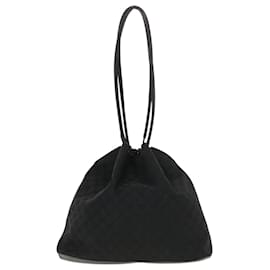 Gucci-bolsa de ombro gucci GG lona preta 90640 002404 auth 39133-Preto