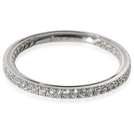 David Yurman Eden Diamond Wedding Band in platino 0.43 ctw Argento Metallico