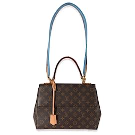 Louis Vuitton-Louis Vuitton Monogram Canvas Blue Glacial Cluny MM-Brown