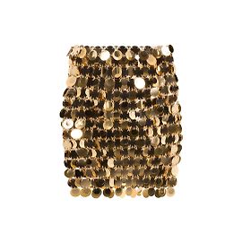 Saias PACO RABANNE T.fr 36 SINTÉTICO Dourado