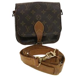 Louis Vuitton-LOUIS VUITTON Monogram Cartouchiere PM Shoulder Bag M51254 LV Auth 39435-Monogram