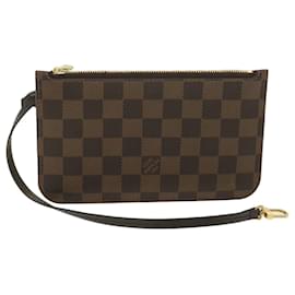 Louis Vuitton-Bolsa LOUIS VUITTON Damier Ebene Neverfull PM LV Auth ep771-Outro