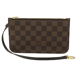 Louis Vuitton-Bolsa LOUIS VUITTON Damier Ebene Neverfull PM LV Auth ep771-Outro