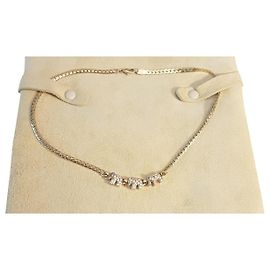 Colar Fred ouro e diamantes Dourado