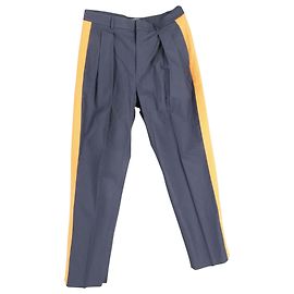 Valentino Garavani Pantalone Plissè Con Bordi Laterali A Contrasto In Cotone Multicolor Altro Stampa python