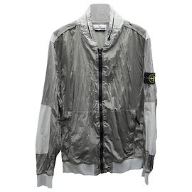 Stone Island Metal Watro Ripstop Jacket in Grey Nylon Grey