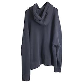 Palm Angels-Palm Angels Racing Star Embroidery Hoodie in Black Cotton-Black