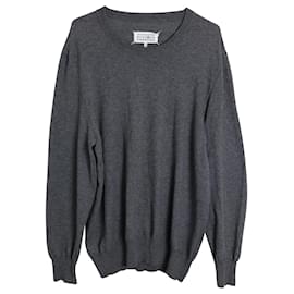 Maison Martin Margiela Suéter con coderas de algodón gris de Maison Margiela Gris