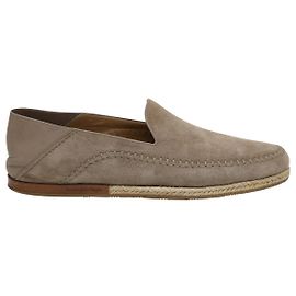 Espadrillas Ermenegildo Zegna in Camoscio Marrone Marrone