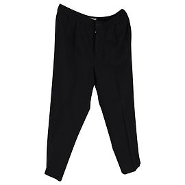 Calça AMI Paris em lã preta Preto