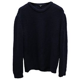 Grob gestrickter Gucci-Pullover aus marineblauer Wolle Marineblau
