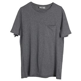 Ami Paris Basic T-shirt in Grey Cotton Grey