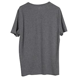 Autre Marque-Ami Paris Basic T-shirt in Grey Cotton-Grey