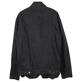 Autre Marque-Y/Project-Jacke mit Knopfleiste vorne aus schwarzem Denim-Schwarz
