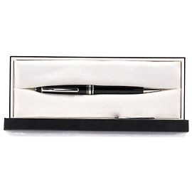 Montblanc Platinum-Coated Ballpoint Pen Classique in Black Resin Black