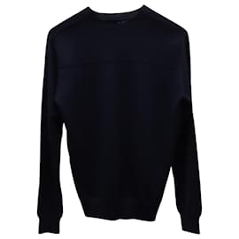 Theory-Theory Pullover mit Rundhalsausschnitt aus marineblauer Wolle-Marineblau