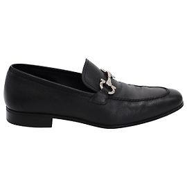 Mocassini Gancini Salvatore Ferragamo in Pelle Nera Nero