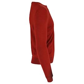 Apc-EN.PAG.C Jersey de cuello redondo y manga larga en lana roja-Roja