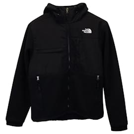 The North Face-The North Face Denali Anorak Hooded Jacket in Black Polyester-Black