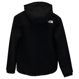 The North Face-The North Face Denali Anorak Hooded Jacket in Black Polyester-Black