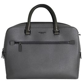 Michael Kors Briefcase in Grey Leather  Grey