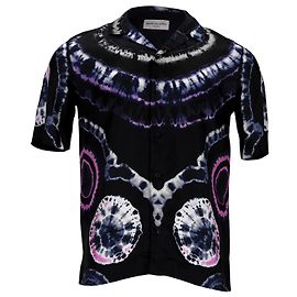 Camisa de sarja acetinada Dries Van Noten em viscose multicolorida Outro Impressão em python