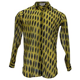 Camisa estampada Dries Van Noten de algodón estampado amarillo Otro