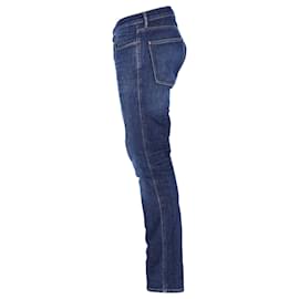 Acne-Acne Studios Max Slim Fit Jeans in Dark Blue Cotton Denim-Blue