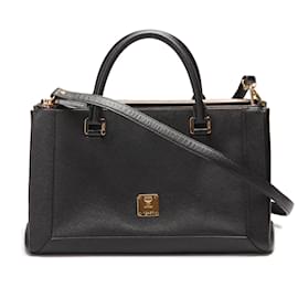 MCM-Nuovo Leather Handbag-Black