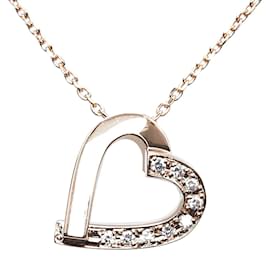 & Other Stories-18k Gold Diamond Heart Pendant Necklace-Other