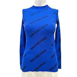 Balenciaga-BALENCIAGA  Knitwear T.International S Polyester-Blue