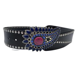 ISABEL MARANT Ceintures T.cm 80 cuir de vachette Multicolore
