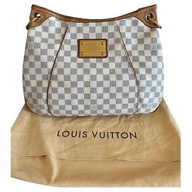 Louis Vuitton Galliere Demier Azur Media Bege Azul claro