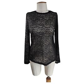 Samsoe & Samsoe Tracy Top Spitze Schwarz Schwarz