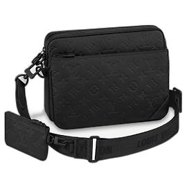 Louis Vuitton LV Trio Messenger cuir noir Noir