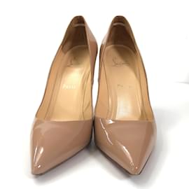 Christian Louboutin-Patent leather pumps-Beige