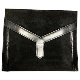 Yves Saint Laurent-Vintage Yves Saint Laurent clutch-Black
