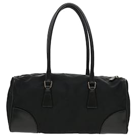 Prada-PRADA Shoulder Bag Nylon Black Auth am4126-Black