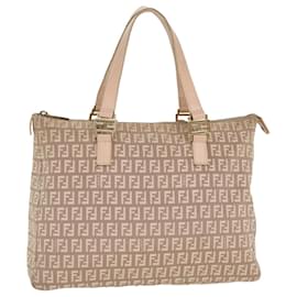 Fendi-FENDI Zucchino Canvas Sac à main Rose Auth ti1006-Rose