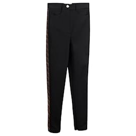 Fendi-FENDI Pantalon EN 38 polyestyer-Noir